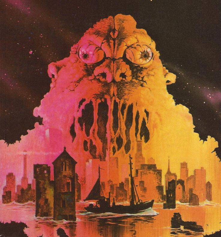 Scary Illustration of a Cosmic Mountain god