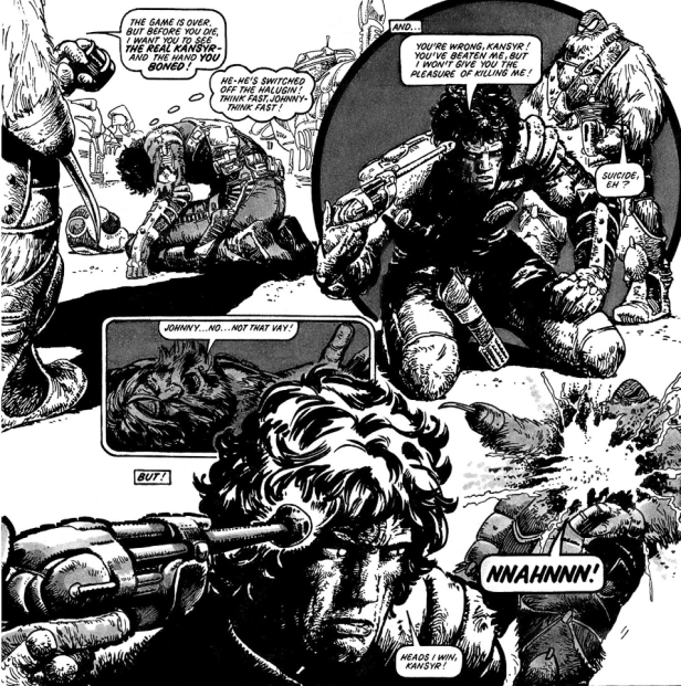 Johnny Alpha kills Kansyr